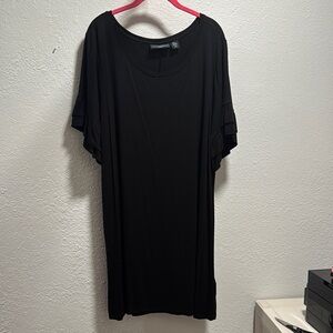 Cynthia Rowley Black Flutter Sleeve Tunic Dress